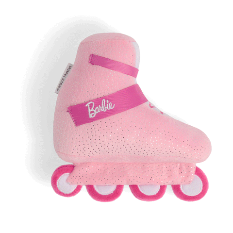 Barbie™ Plush Toy - Rollerblade | Front Image of Pink Plush Rollerblade Dog Toy