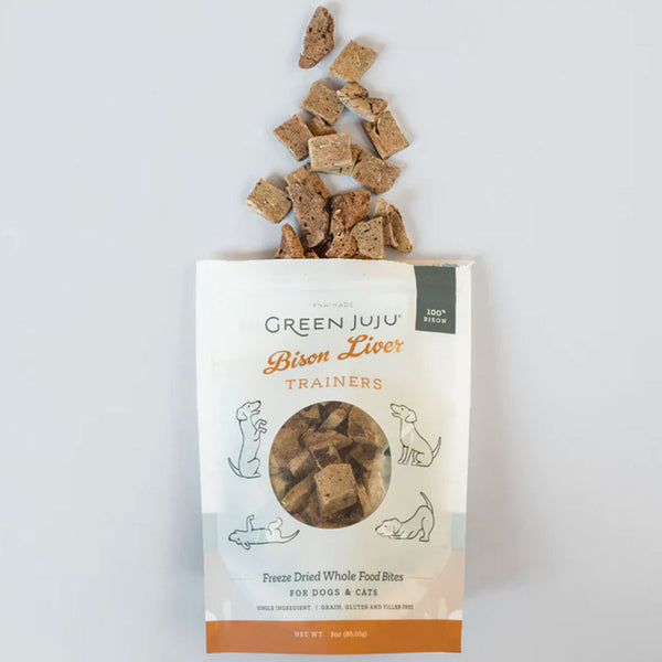 Green Juju Training Treat Dog Bison 3 oz HEALTHY SPOT