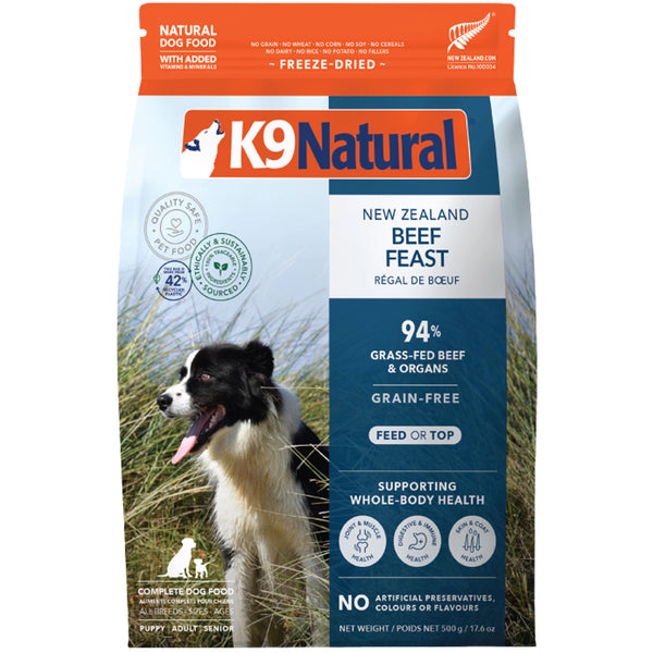 K9 Natural Freeze-Dried Beef Dog Food – HEALTHY SPOT