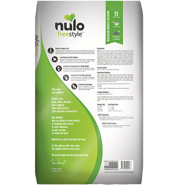 Nulo FreeStyle Indoor Cat Duck Lentils Cat Food HEALTHY SPOT