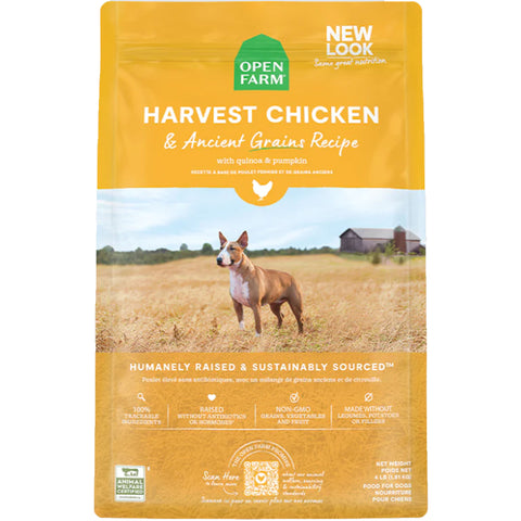 Open Farm Chicken & Ancient Grains Dry Dog Food | Front Image of Chicken and Ancient Grains Dog Food
