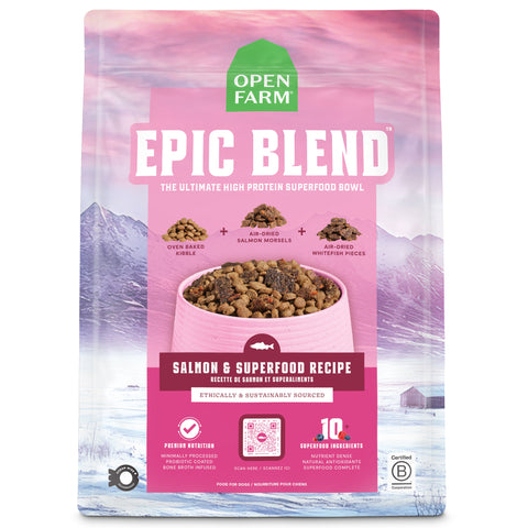 Front Image of Salmon Epic Blend in Pink Packaging