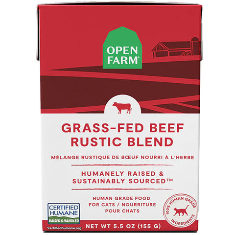 Open Farm Rustic Blend Grass-Fed Beef Canned Cat Food - 5.5oz | Front Image