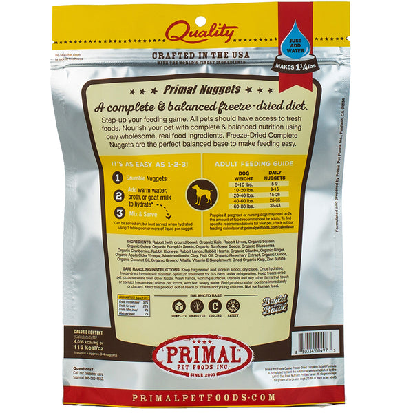 Primal freeze on sale dried rabbit