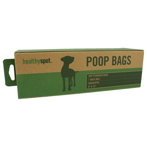 Healthy Spot Unscented Poop Bags - 300 Bag Roll
