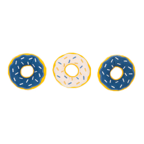 Zippy Paws | Hanukkah Donutz Miniz 3-pack Dog Toy | Front Image