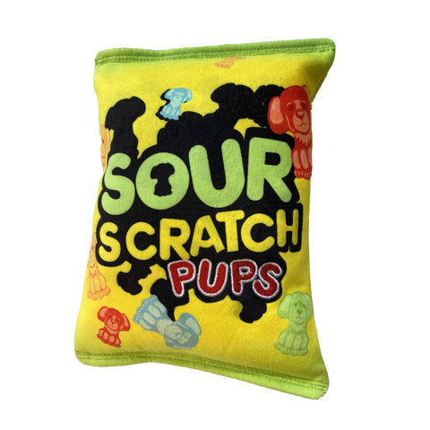 Lulubelles Halloween Candy Sour Scratch Dog Toy