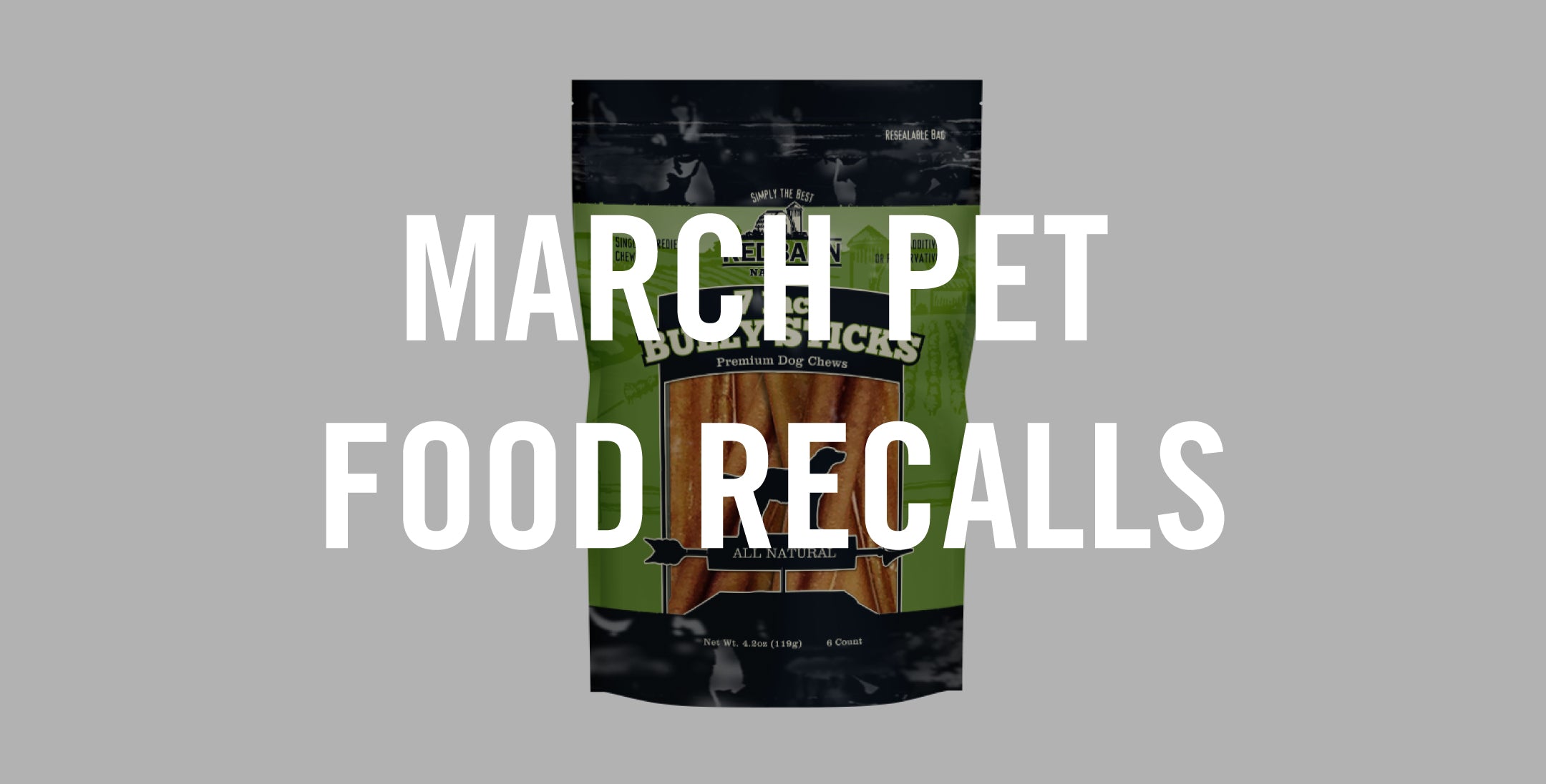 March Pet Food Recalls HEALTHY SPOT