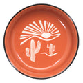 Adventure Pet Bowl - Orange| Front Image of Orange Bowl with White Design