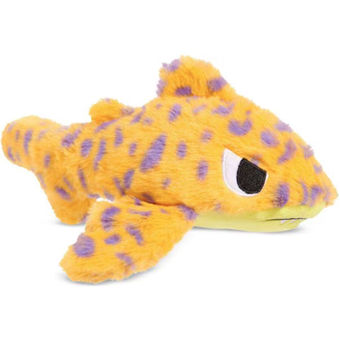 Front Image of Orange Plush Shark Toy