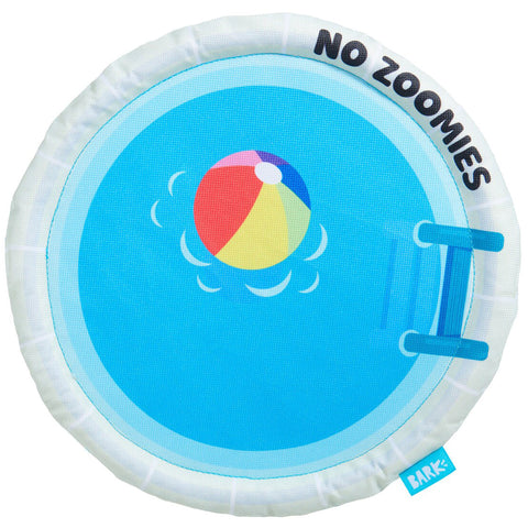 Front Image of Disc Dog Toy with Pool Design