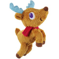 Bark My Little Reindeer Dog Toy | Front Image of Brown Plush Reindeer