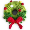 Dogo Pet Fashions Holiday Pawer Wreath Dog Toy | Front Image of PAWer Wreath Dog Toy