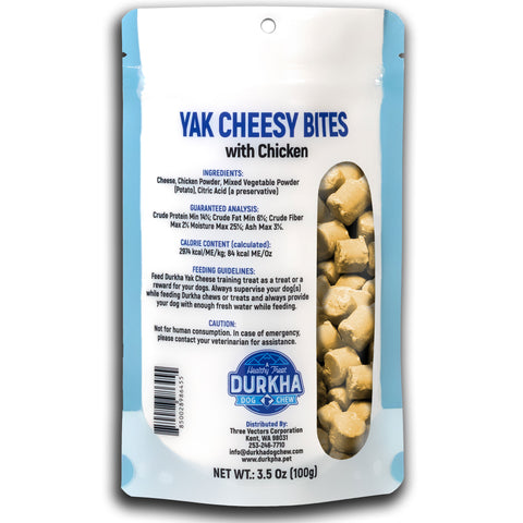 Back Image of Yak Cheesy Bites with Chicken in Packaging
