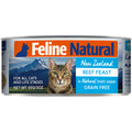 Feline Natural Canned Beef Feast Cat Food | Front Image of Beef Feast 3oz