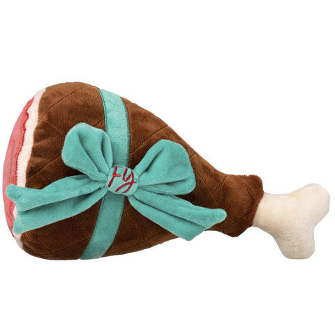 Fuzzyard Holiday Ham Dog Toy | Front Image