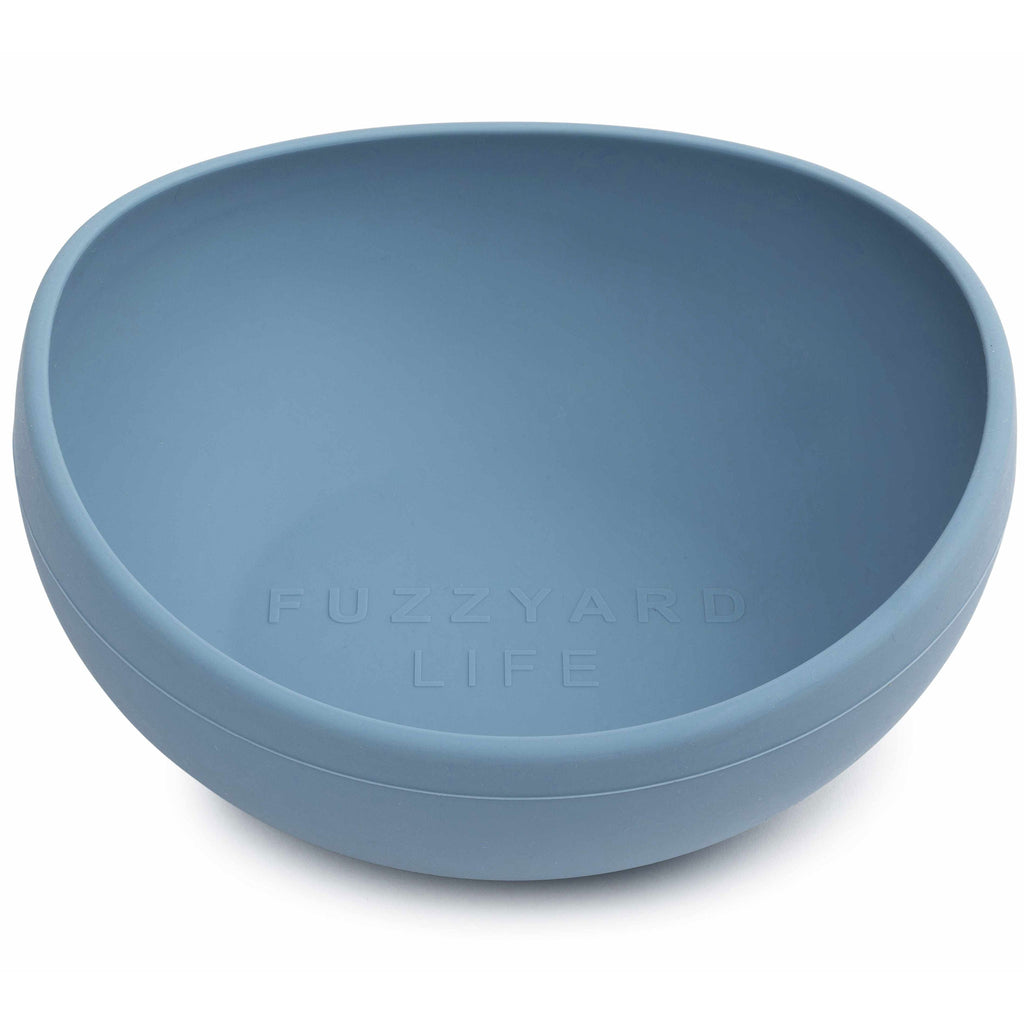Fuzzyard Silicone Dog Bowl - Blue
