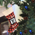 Huxley & Kent Frame Holiday Stocking Buffalo Check | Front Image of Red and Black Stocking
