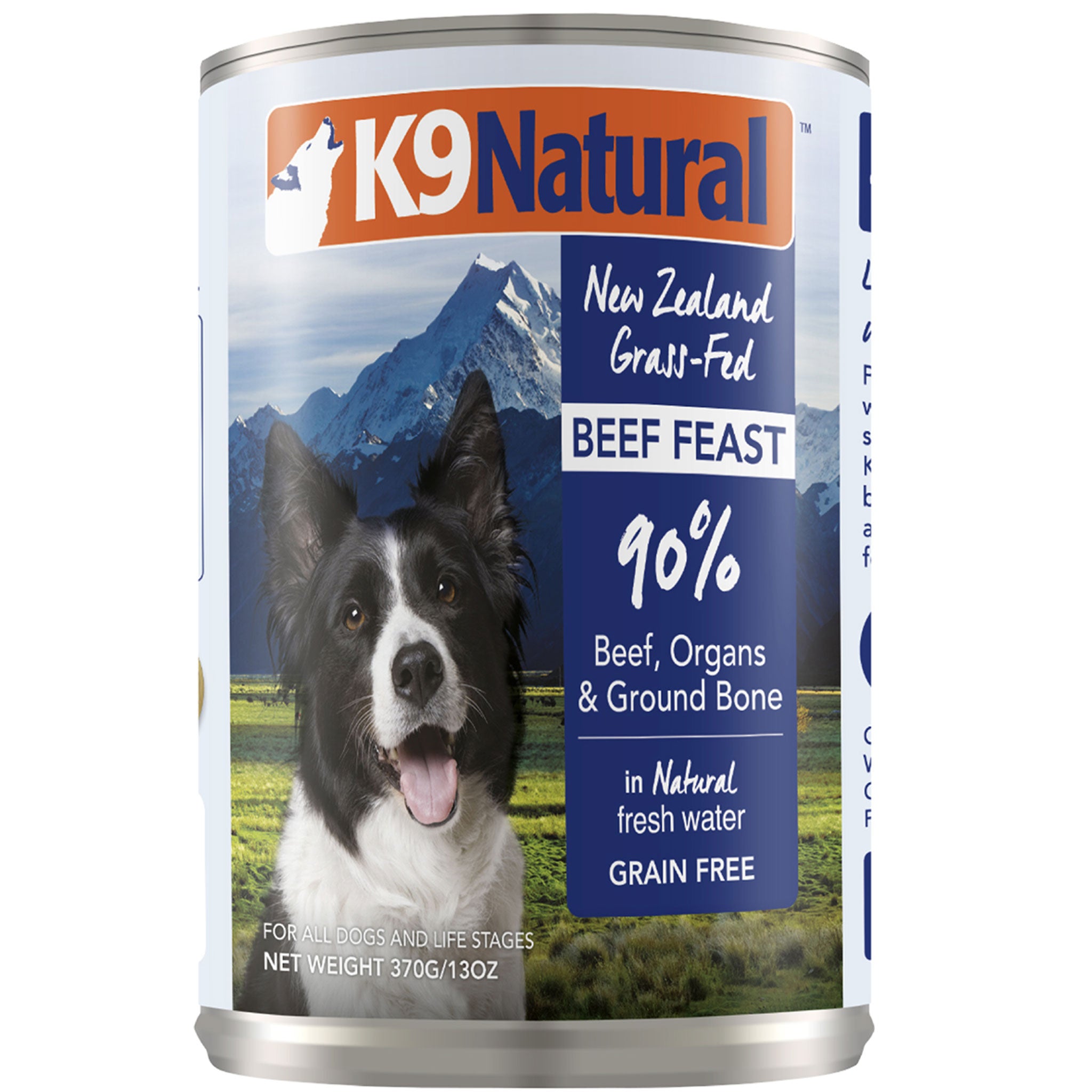 K9 Natural Canned Beef Feast Dog Food 13oz HEALTHY SPOT