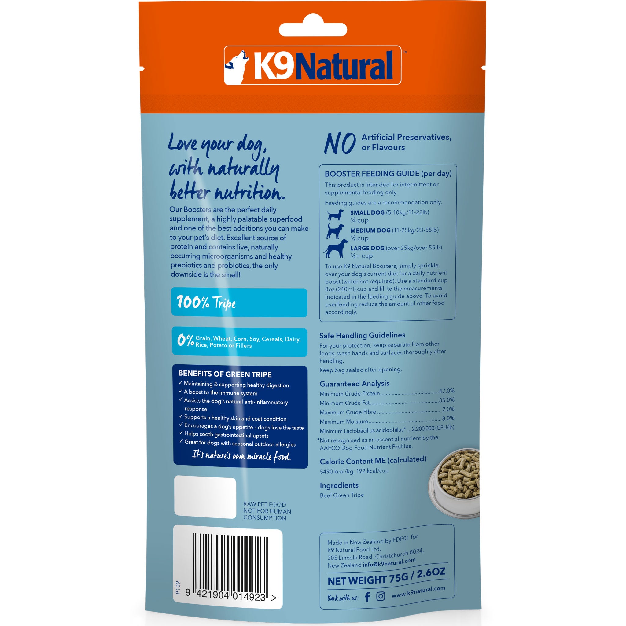 Freeze dried green tripe for dogs shop