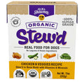 Mama Shawna Organic Stew'd Dog Chicken & Veggies 11 oz | Front Image of Mama Shawna Chicken and Veggie Dog Food