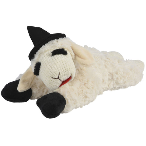 Multipet Halloween Lamb Chop with Hat Dog Toy | Front Image