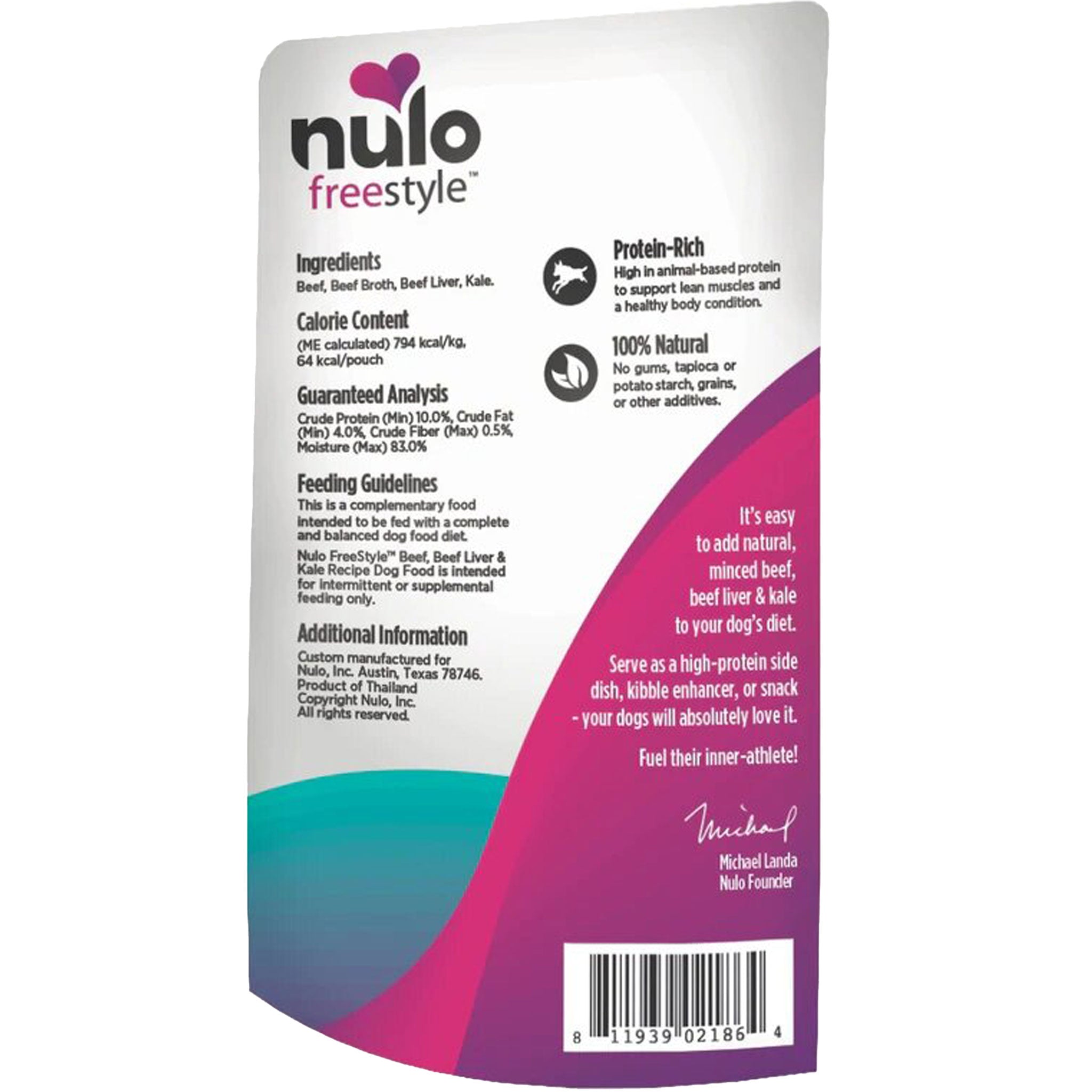 Nulo FreeStyle Meaty Toppers Beef Dog Food Topper HEALTHY SPOT