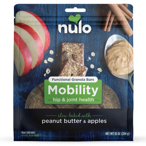 Nulo Functional Granola Bar Dog Mobility Peanut Butter & Apples 10 oz