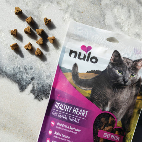 Nulo Functional Treats Healthy Heart Cat Beef 4 oz