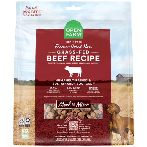 Open Farm Freeze-Dried Morsels Dog Beef 22 oz