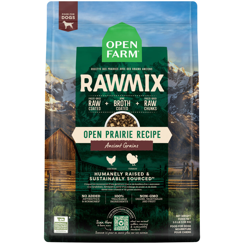Open Farm Raw Mix Ancient Grains Dog Open Prairie