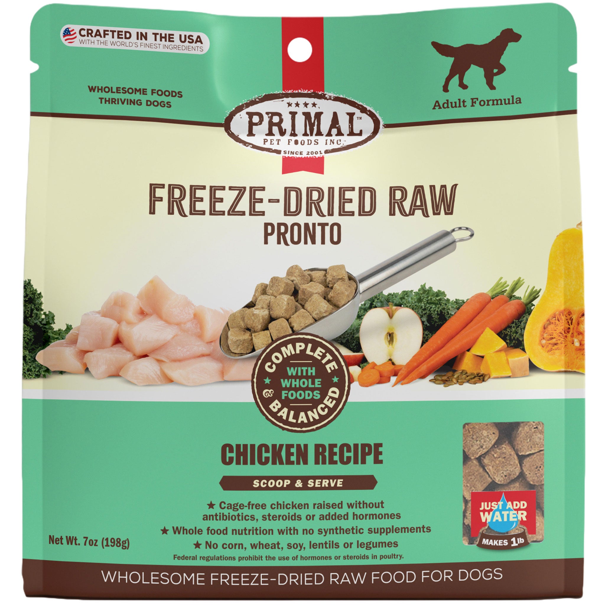 Primal Freeze Dried Pronto Dog Chicken HEALTHY SPOT