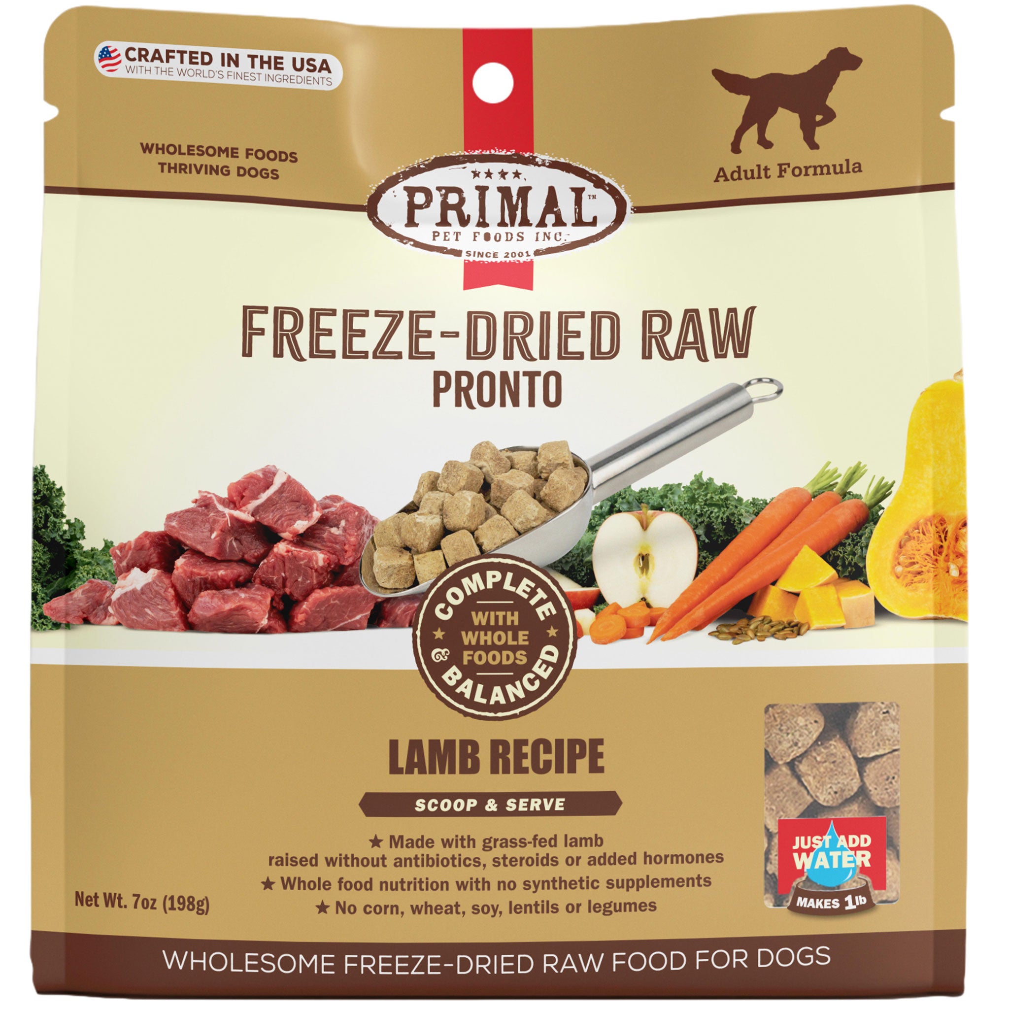 Primal lamb freeze dried hotsell