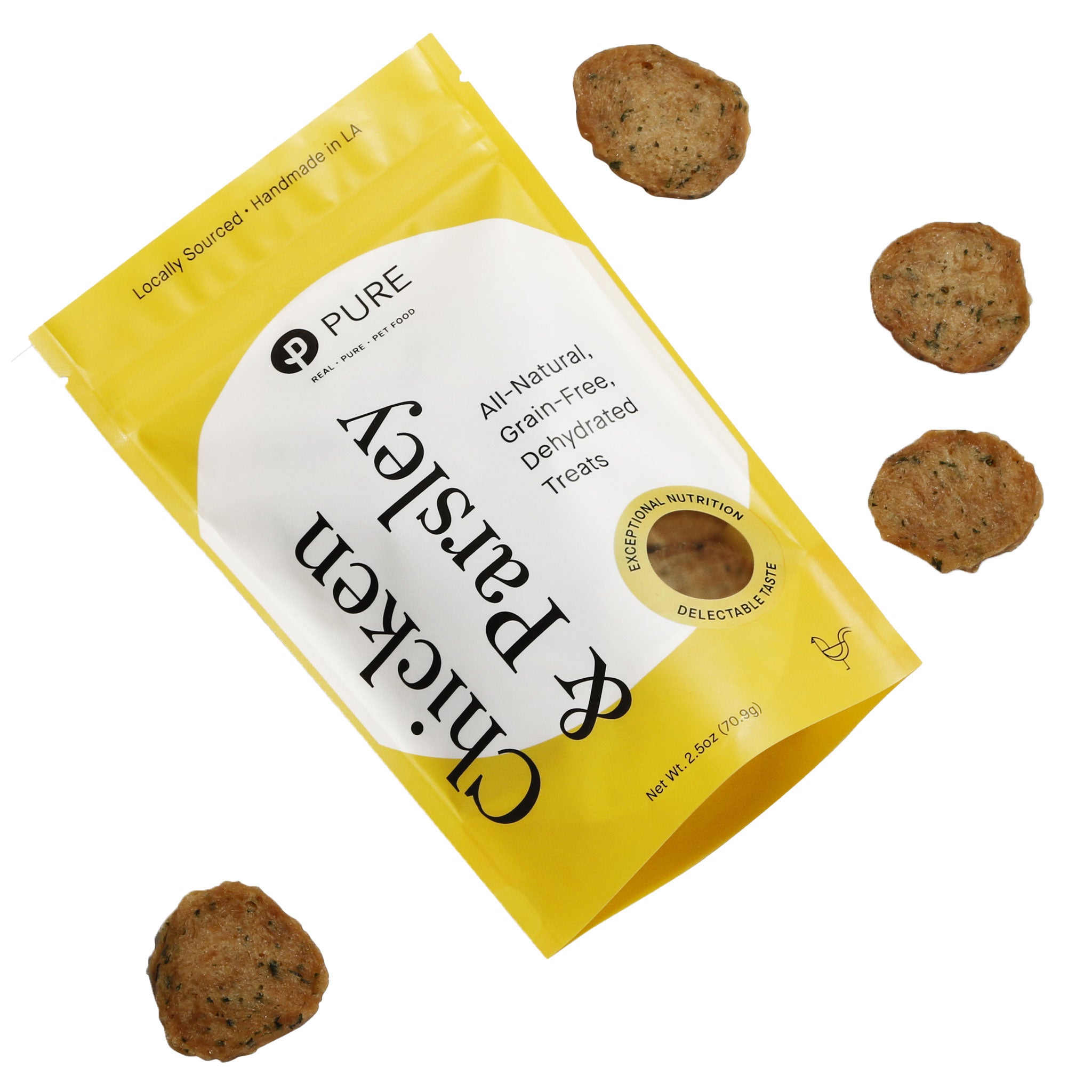 Pure Dehydrated Treat Dog Chicken Parsley 2.5 oz HEALTHY SPOT