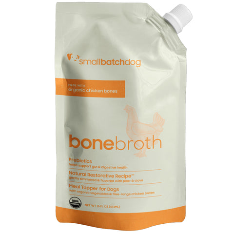 Small Batch Bone Broth Dog Chicken 16 oz | Front Image