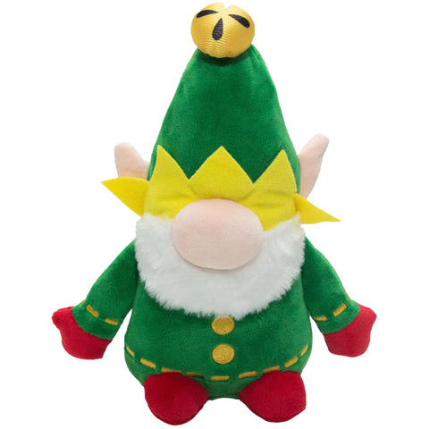 Snug Arooz Elf the Gnome Dog Toy - 10" | Front Image of Large Gnome Plush
