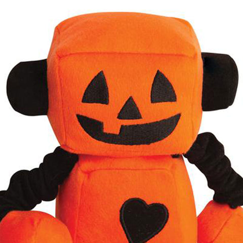 Snug Arooz Jack-o-Bot Dog Toy | Back Image