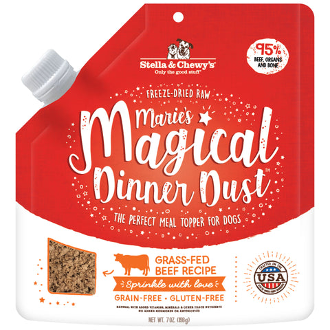 Stella & Chewy's Marie's MagicaL Dinner Dust Beef Dog Food Topper 7 oz