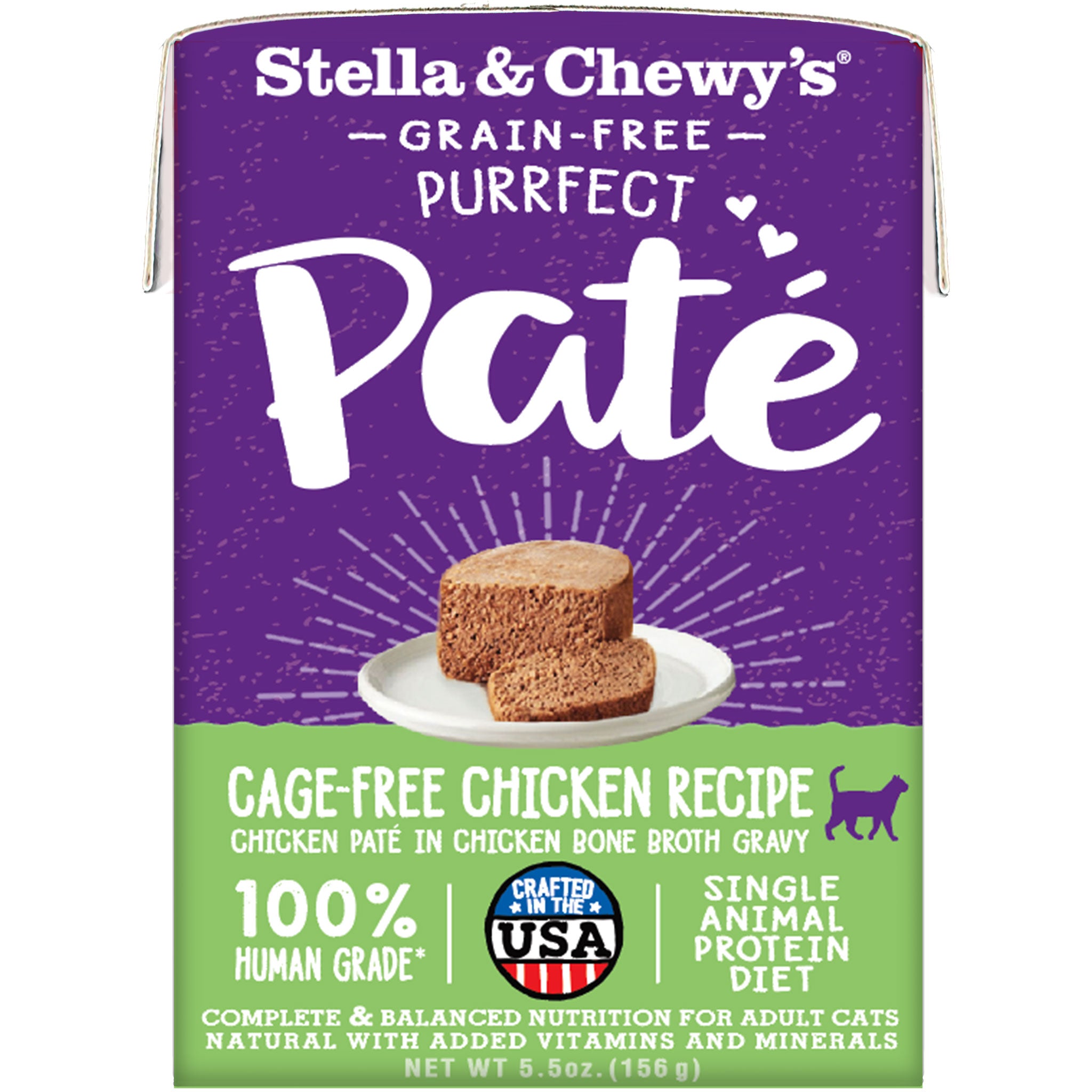 Stella Chewy s Purrfect Pate Cage Free Chicken Recipe Wet Cat