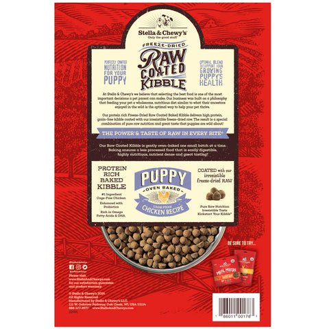Stella & Chewy's Raw Coated Cage-Free Chicken Kibble for Puppies