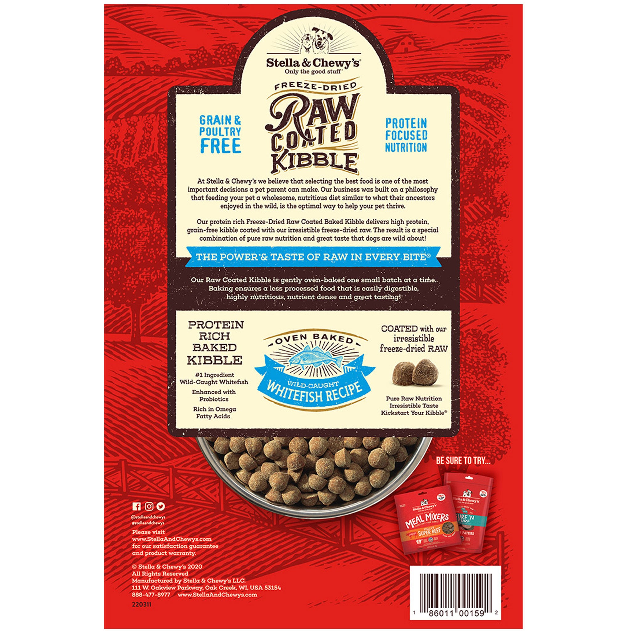 Stella and chewy raw coated kibble 22lb best sale