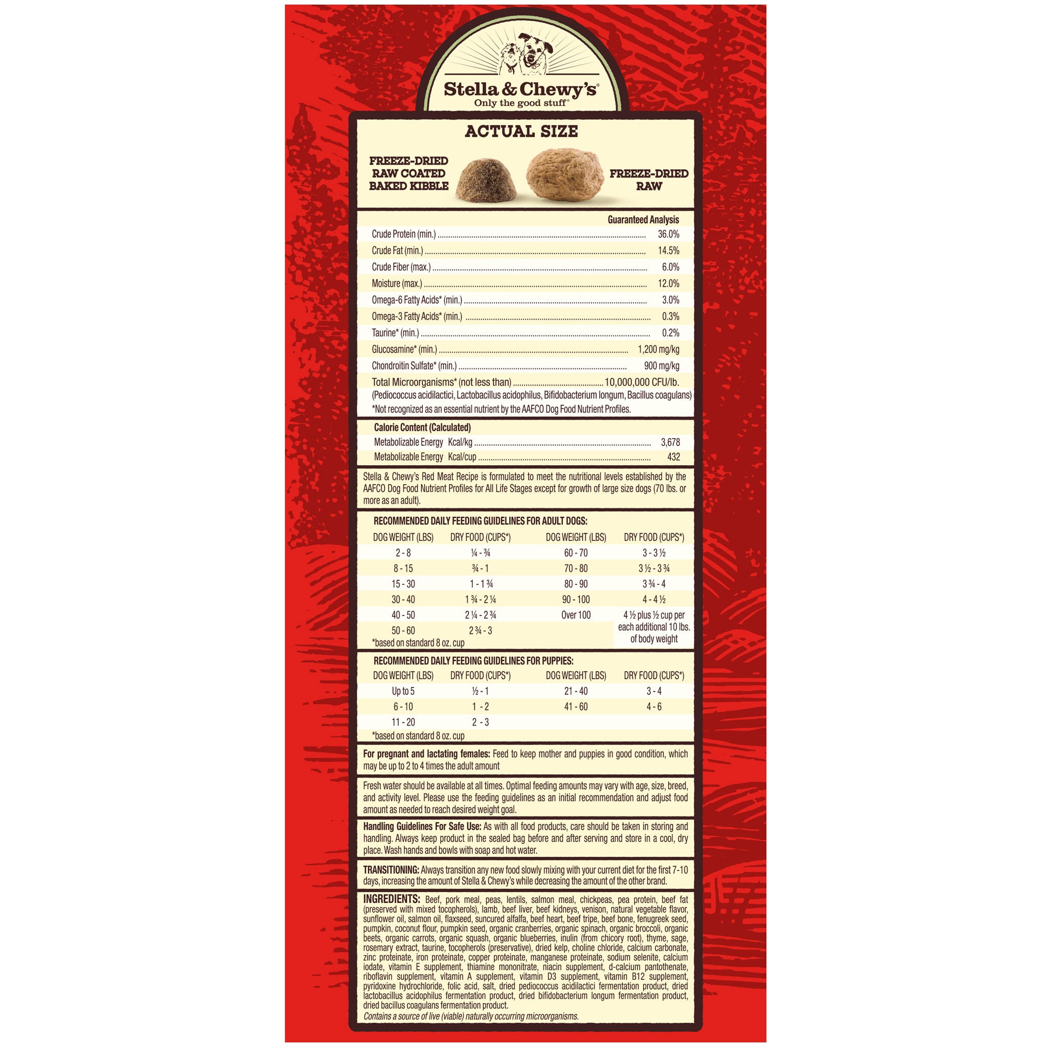 Stella Chewy s Red Meat Raw Blend Kibble HEALTHY SPOT