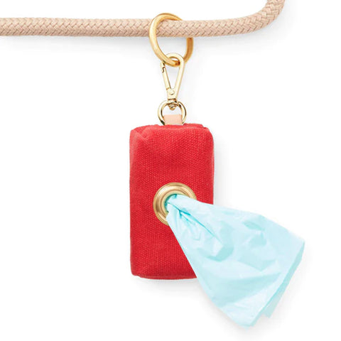 The Foggy Dog | Ruby Waxed Dog Leash Bag Holder | Main Image