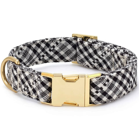 The Foggy Dog x Heather Taylor Home Collar - Soho Black | Front Image