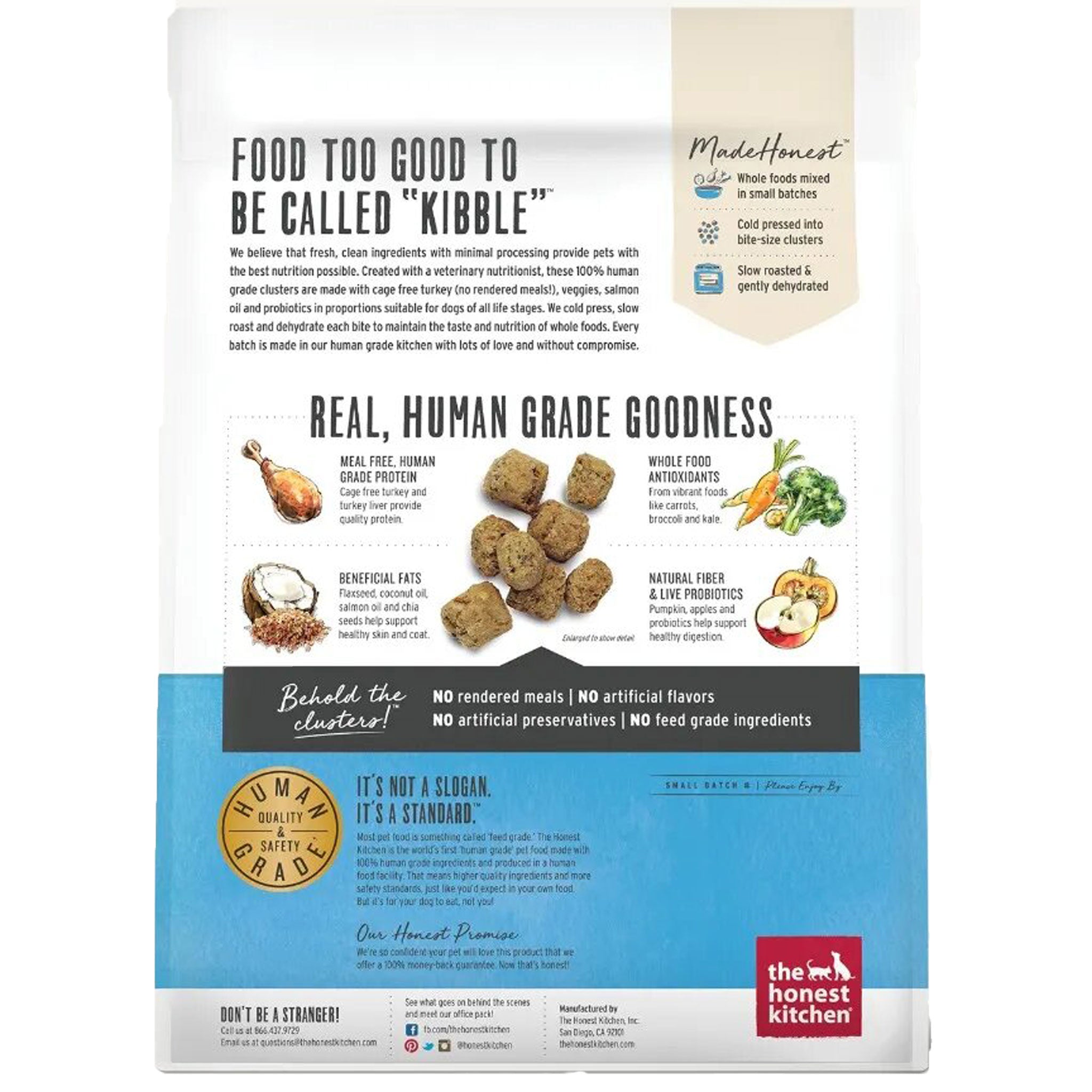 The Honest Kitchen Grain Free Turkey Whole Food Clusters Dog Food