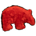 West Paw Merry Grizzly Dog Toy | Front Image of Red Plush Bear Toy