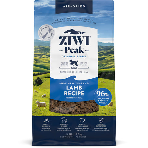 Ziwi Air-Dride Lamb Dog Food | Front Image of 5.5lb Lamb Dog Food