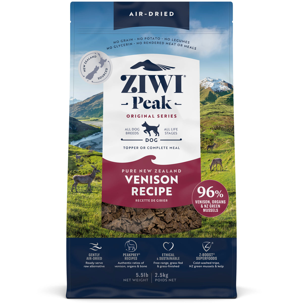 View of ZIWI Air-Dried Venison Dog Food – HEALTHY SPOT