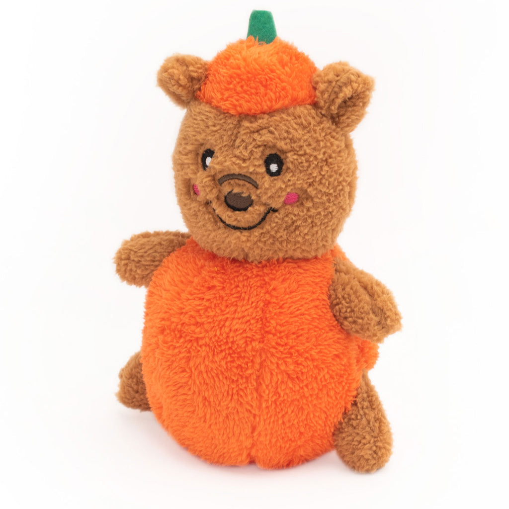 Zippy Paws Halloween Cheeky Pumpkin Bear Dog Toy