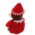 Zippy Paws Holiday Cheeky Chumz Elf Dog Toy | Back Image of Plush Elf Dog Toy